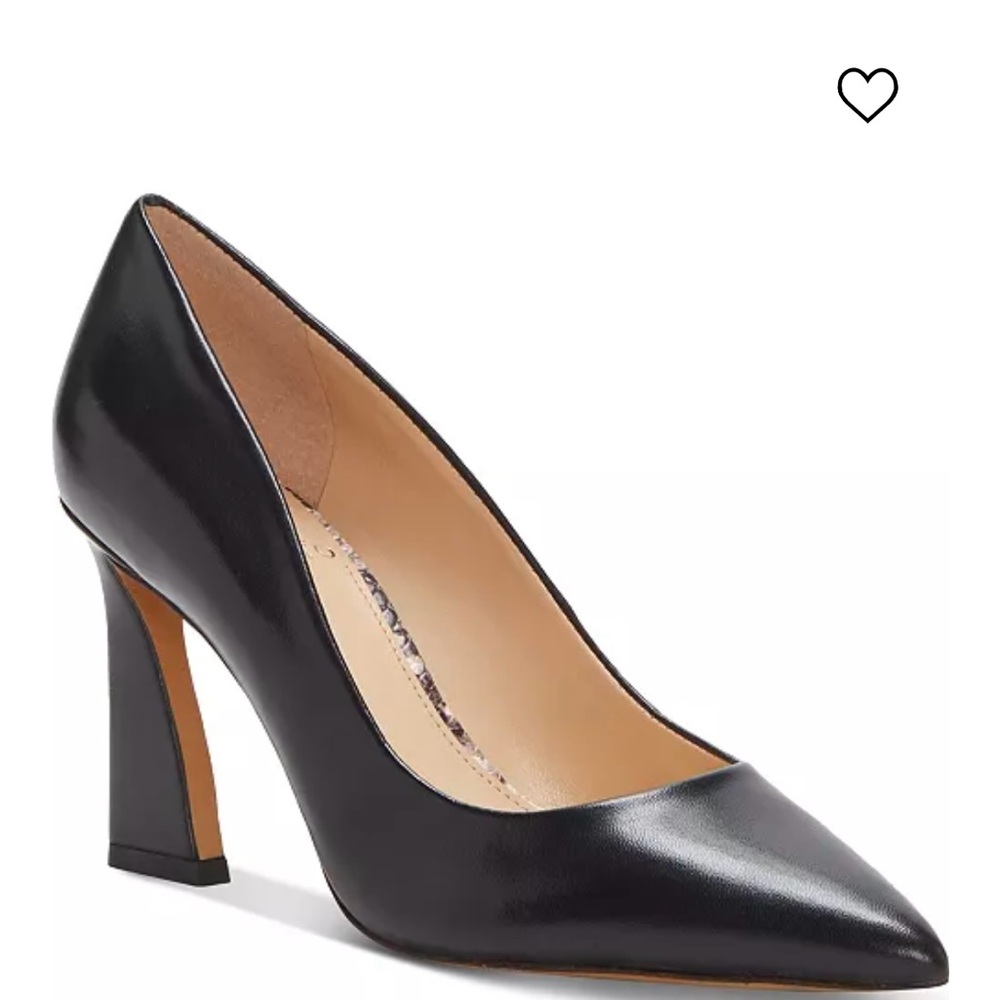 NEW Vince Camuto Black Heels with Sculpted Heel and Pointed Toe- New